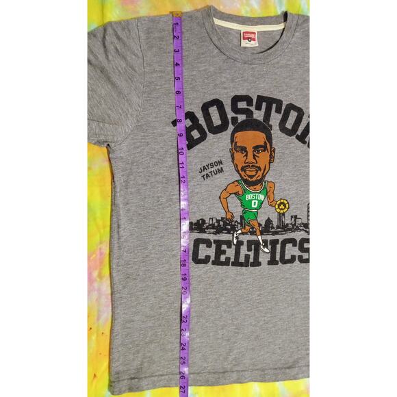 HOMAGE Jayson Tatum Boston Celtics Caricature Tee Retro Style Single Stitch SZ M - Picture 6 of 7